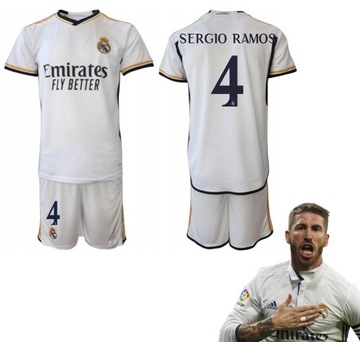 СПОРТИВНЫЙ КОСТЮМ ФУТБОЛЬНАЯ ФОРМА SERGIO RAMOS REAL ФУТБОЛКА МАДРИД ШОРТЫ НОВЫЙ СЕЗОН