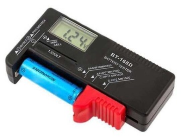 Тестер батареи цифровой BT-168D-R3, R6, R20, R14, 9в