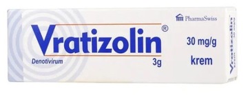 Vratizolin 30 мг/г крем от герпеса 3 г