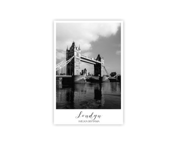 Плакат 50x70 Чернобелое и белое города Лондон 2