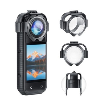 Lens Guard empered Glass Cover for Insta360 X5 Transparent