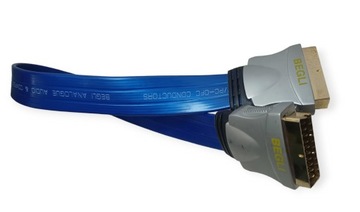 Кабель EURO-Euro SCART 21P плоский кабель 3M
