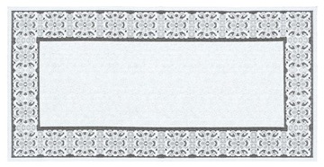 Скатертина для столу Біла жакардова 70x140 см