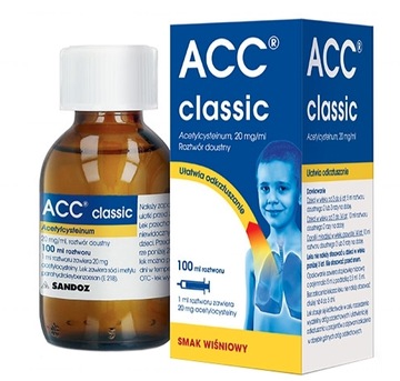 ACC Classic (ACC Mini), 20 мг / 1 мл від 3 років, 100 мл
