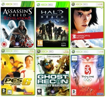 Набор Assassin'S / Halo / Mirror's Edge / PES XBOX 360 6-игр