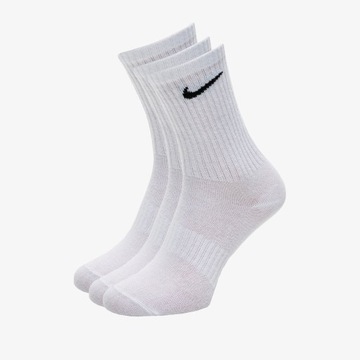 Носки Nike 3-Pack длинные SX7676-100 белые R. 38-42