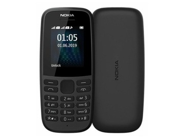 Telefon komórkowy Nokia 105 4 MB / 4 MB czarny