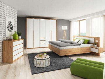 Белая мебель для спальни с кроватью 160x200