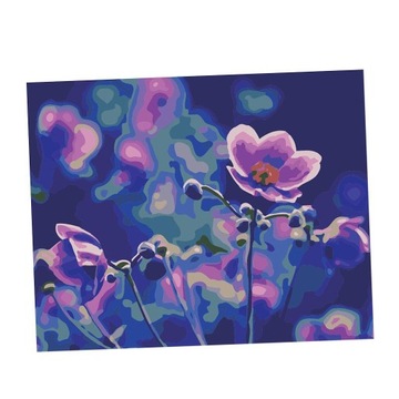 Картина маслом на полотні DIY картина за номерами ручний розпис квіти