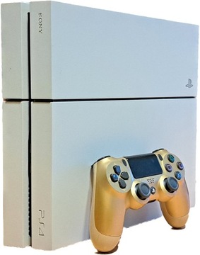 КОНСОЛЬ PLAYSTATION 4 1216A 500GB БІЛИЙ + ЗЛОТИЙ PAD / НИЗЬКИЙ М'ЯКИЙ 8.5