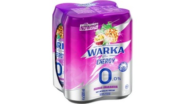 Пиво bezalko Warka Energy ананас і маракуйя 500 мл