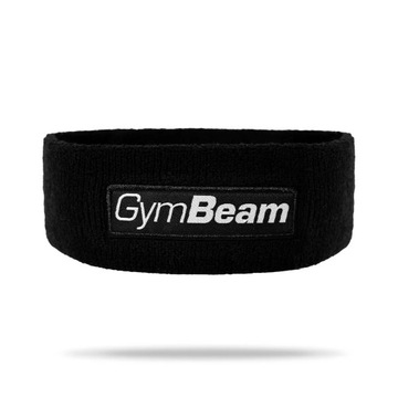 Спортивная повязка на голову для бега, тренировки, хлопок, черный - GymBeam