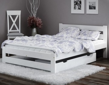 Кровать белая када 120x200 + матрас пена