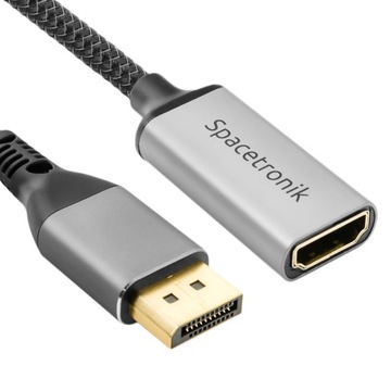 Адаптер DisplayPort з HDMI 4K 60Hz Spacetronik KDH-SPA002 0,2 адаптер