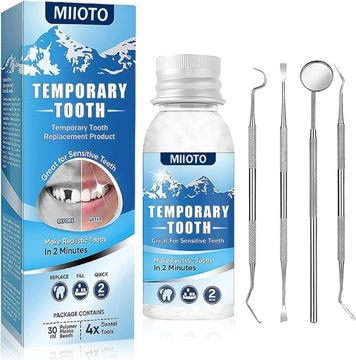 Moldable False Teeth, набір для тимчасового ремонту зубів, тимчасовий