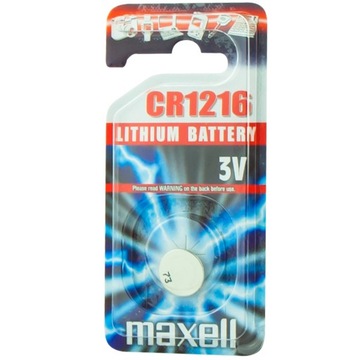 Батарея лития кнопки Макселл КР1216 плоская 1 ПК