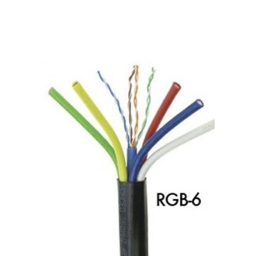 SCP RGB - 6 коаксіальний кабель VGA RGBHV / component + audio / CAT5e 1 Мб