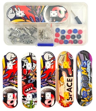 Fingerboard міні палець скейтборд X5 іграшка скейтпарк флеш-карти мікс конструкцій