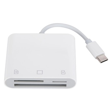 Type-C Plug 3-in-1 SD/TF/CF Memory Card Reader адаптер передачи данных