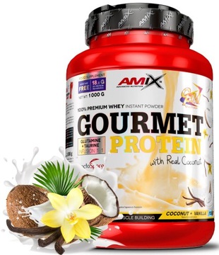 Amix Gourmet Protein белок 1 кг ваниль-кокос