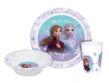 FROZEN Frozen ELZA набор для еды тарелка миска чашка 3в1 детская