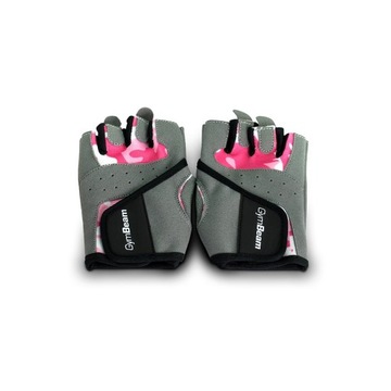 Перчатки для фитнеса Camo Pink-GymBeam S