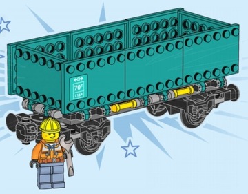 Lego открытый вагон 60336