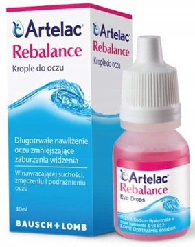 Artelac Rebalance зволожуючі краплі для очей 10 мл