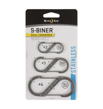 Карабін Nite Ize S-Biner Stainless Dual # 2 # 3 # 4