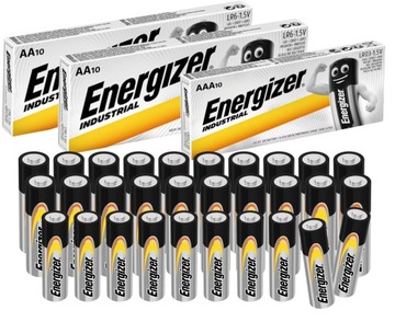 Батарейки АА ААА ENERGIZER Алкаические палочки R6 R3 1,5 в 20 + 10 шт. Оригинал