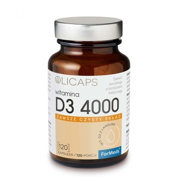Вітамін D3 4000 з маслом для літніх людей 120 шт.