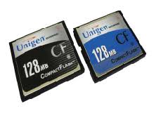 Карта памяти Compact Flash CF UNIGEN 128MB, Gembird, eti