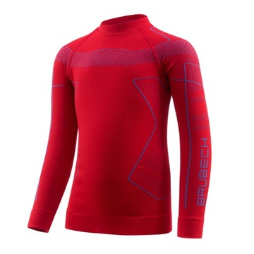 Brubeck Ls1611k детская толстовка THERMO KIDS красный/синий 116/122