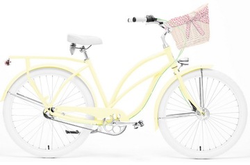 Городской велосипед Cruiser EMBASSY Lemon 7B корзина + картридж
