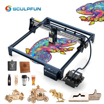 Лазерный гравер с соплом + воздушный насос SCULPFUN S30 Pro