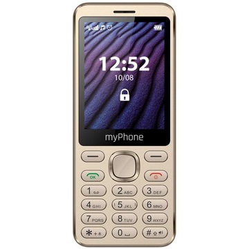 Маленький телефон myPhone MAESTRO 2 простой легкий удобный злотый
