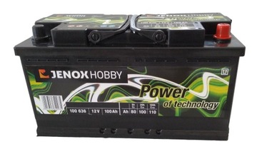 Аккумулятор JENOX HOBBY 100ah 12V лодка Кемпер яхта