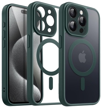 Чехол для Apple iPhone 15 Pro Max для MagSafe CLEAR Case стекло для экрана