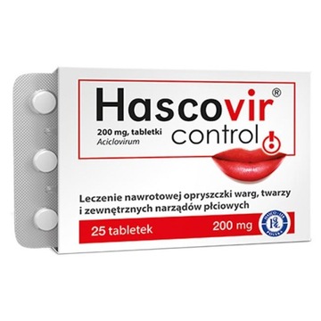 Hascovir Control препарат для орешника Herpes skwarki 25x