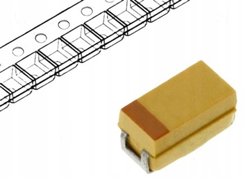 10uf 25vdc smdx1pcs танталовый конденсатор