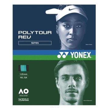 Теннисный трос Yonex Poly Tour Rev 1.30 мятный