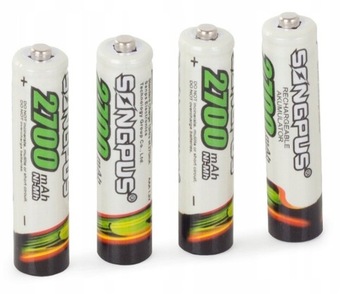 4шт аккумуляторные батареи AAA батареи R3 2700MA