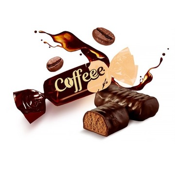 Кофейные шоколадные конфеты с начинкой со вкусом кофе 1 кг