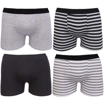 ТРУСЫ-БОКСЕРЫ ДЛЯ МАЛЬЧИКОВ BASIC CLASSIC SMOOTH STRIPES MORAJ 4-PACK 134-140