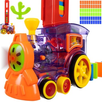 Поезд локомотив железная дорога штабелирование Домино игрушка подарок для детей