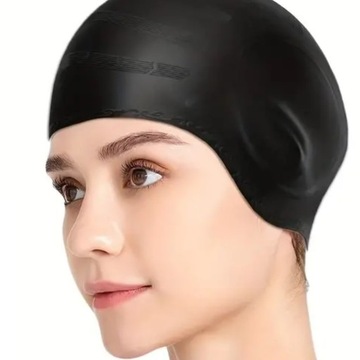 Большая шапочка для плавания в бассейне для женщин с длинными волосами силикон