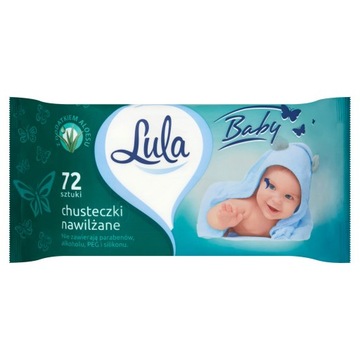 Lula Baby влажные салфетки алоэ 72 шт.