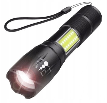 Мощный светодиодный фонарик военный тактический USB зарядка Перезаряжаемый прожектор
