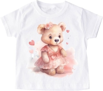 Детская футболка с плюшевым мишкой на день плюшевого мишки35 roz 98