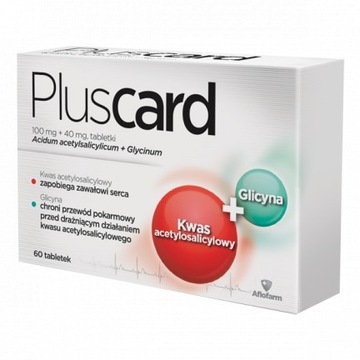 Pluscard 100 мг + 40 мг 60 табл аспирин для сердца